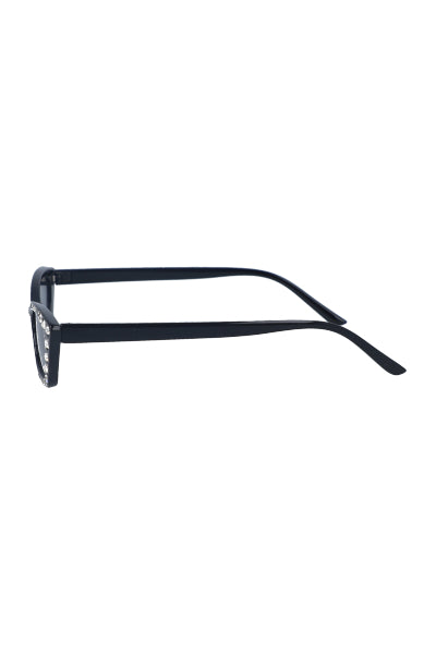 Cateye glasses application brightness BLACK