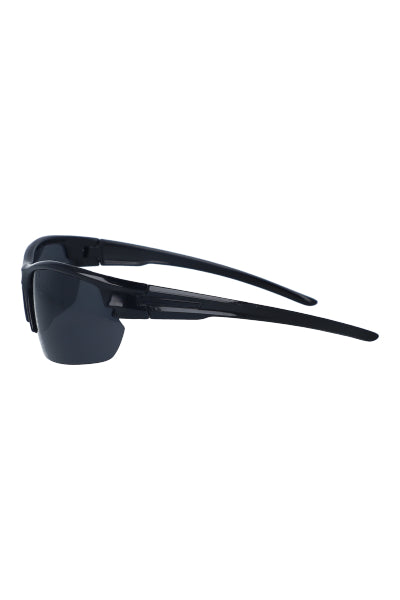 Half frame sport lenses BLACK