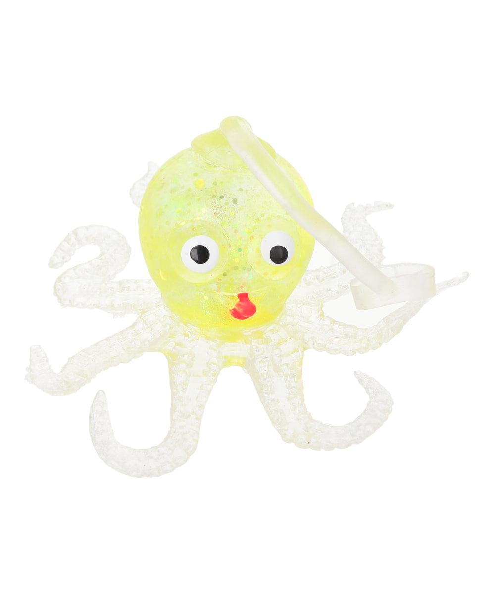 Squishy octopus glitter YELLOW