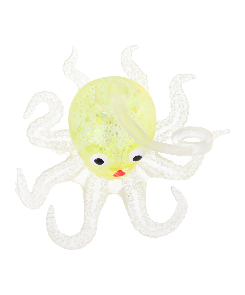 Squishy octopus glitter YELLOW