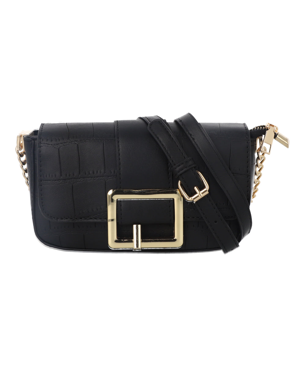 Bolsa Crossbody Hebilla Grande NEGRO