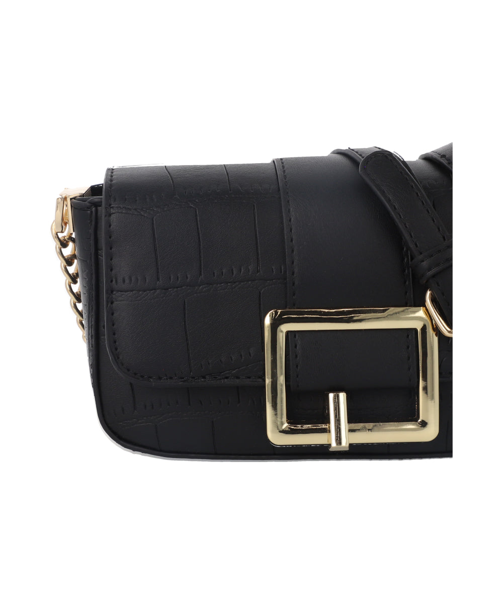 Bolsa Crossbody Hebilla Grande NEGRO