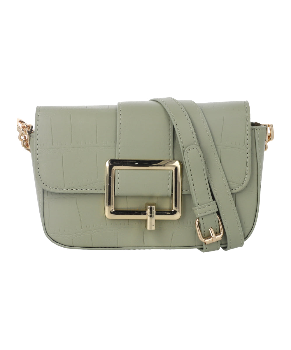 Bolsa Crossbody Hebilla Grande VERDE