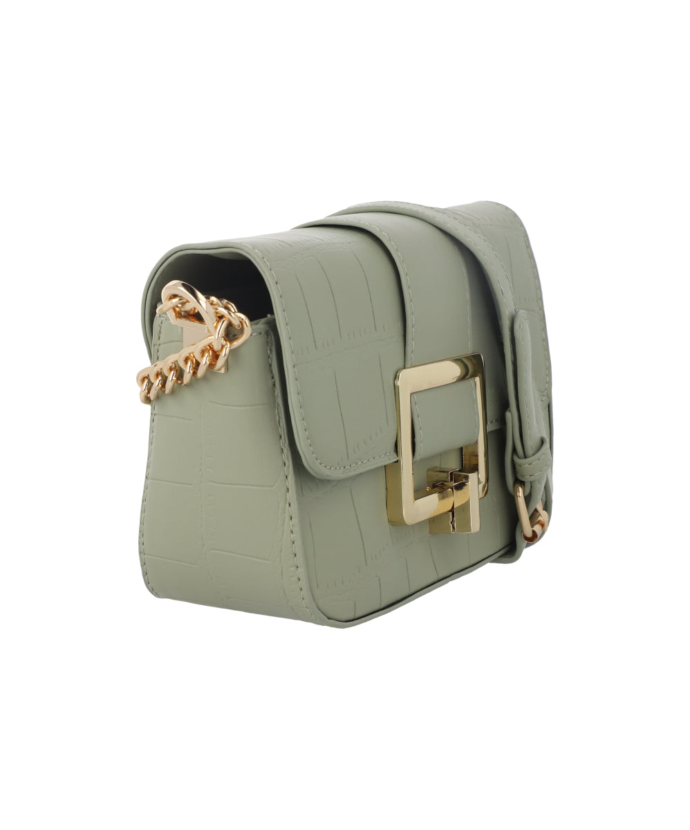 Bolsa Crossbody Hebilla Grande VERDE