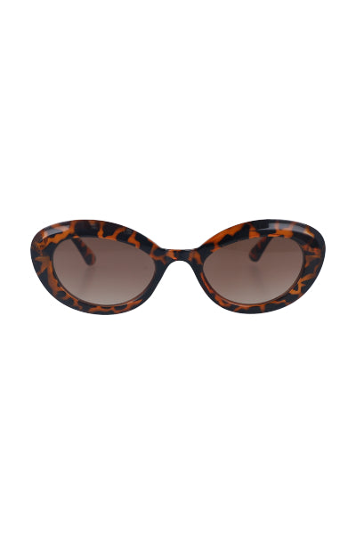 Oval lenses cateye COFFEE