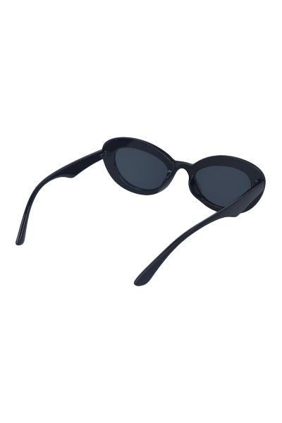 Oval lenses cateye BLACK