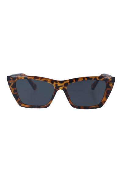 Rectangular cateye lenses COFFEE