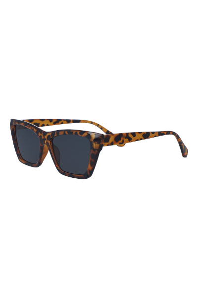 Rectangular cateye lenses COFFEE