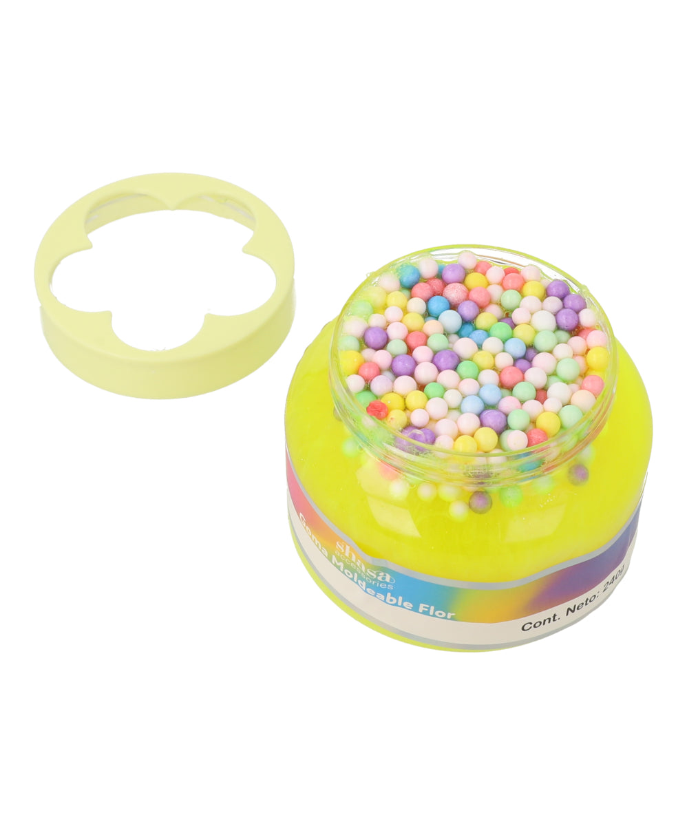 SLIME BOLITAS COVER FLOWER YELLOW