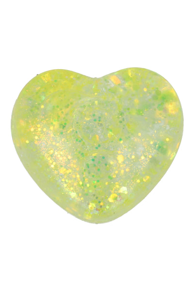 Squishy Corazon Glitter AMARILLO