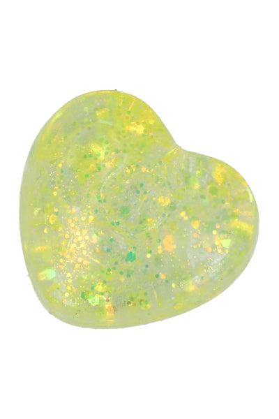 Squishy Corazon Glitter AMARILLO