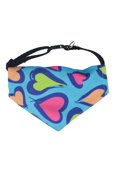 Bandana Design Hearts BLUE