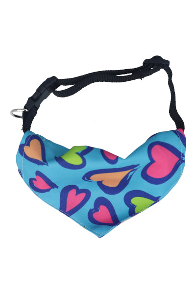 Bandana Design Hearts BLUE