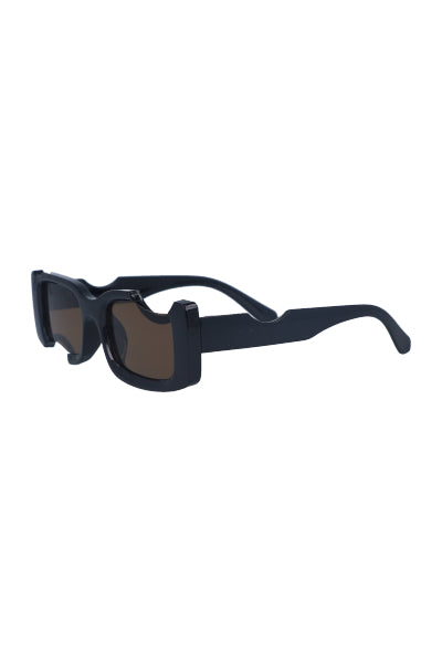 Lentes Rectangulares Corte NEGRO