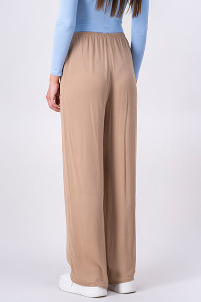 Broad elastic pants tapes Taupe