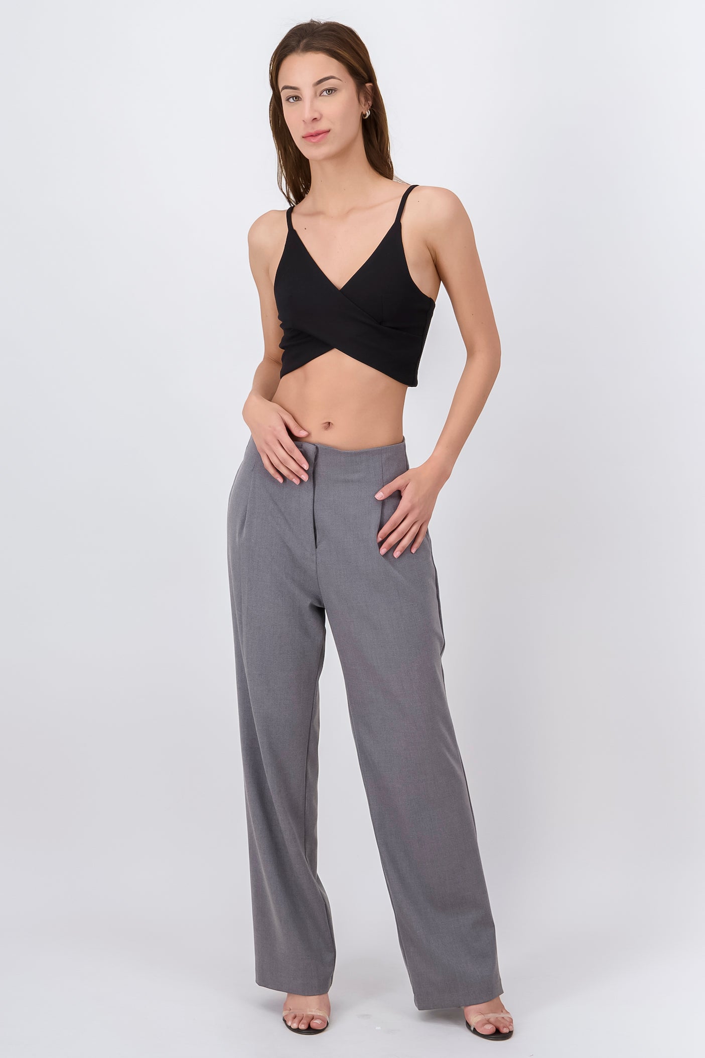 Pantalon Sastre con Flaps Atras Hypsters GRIS OBSCURO