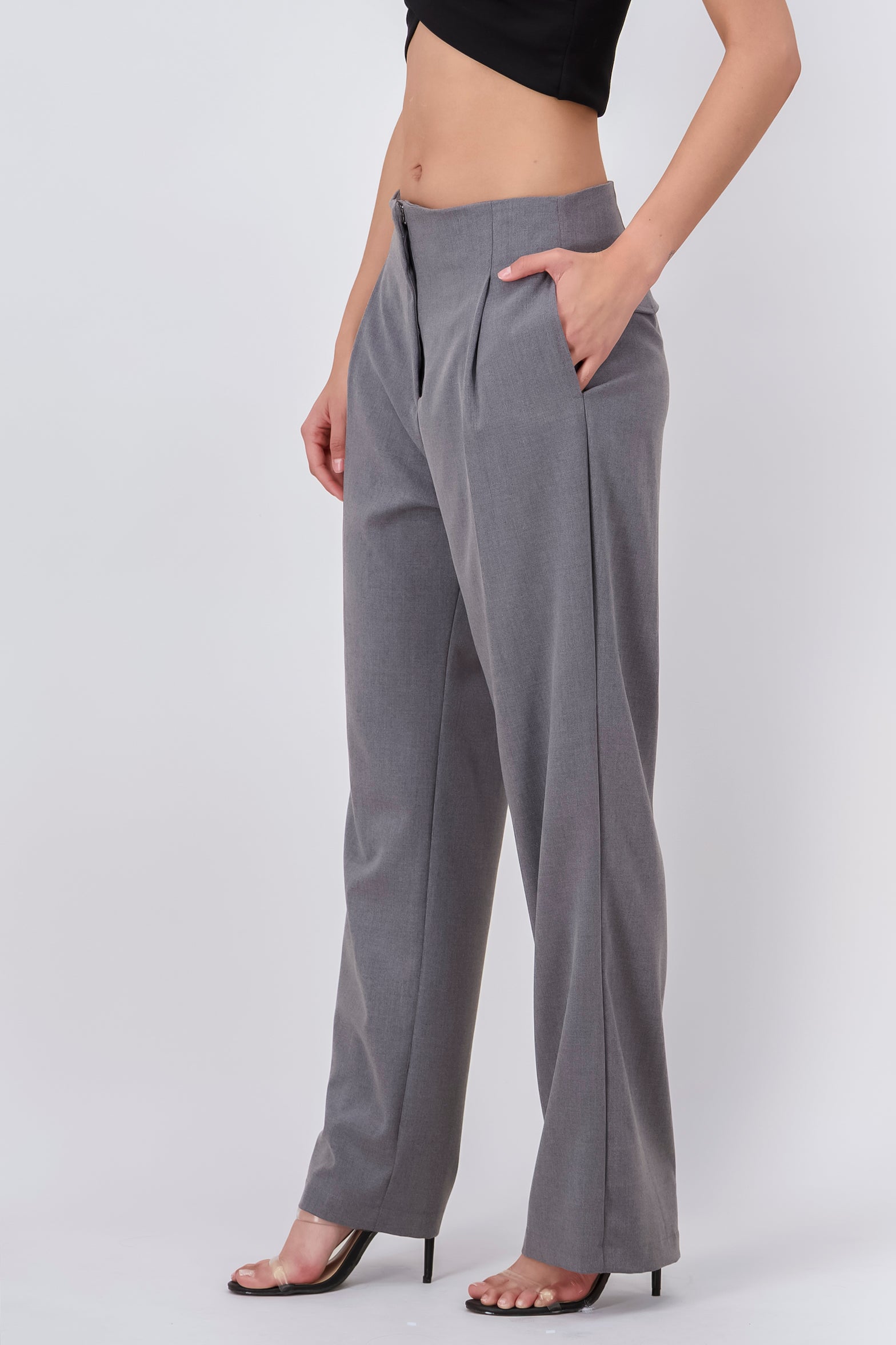 Pantalon Sastre con Flaps Atras Hypsters GRIS OBSCURO