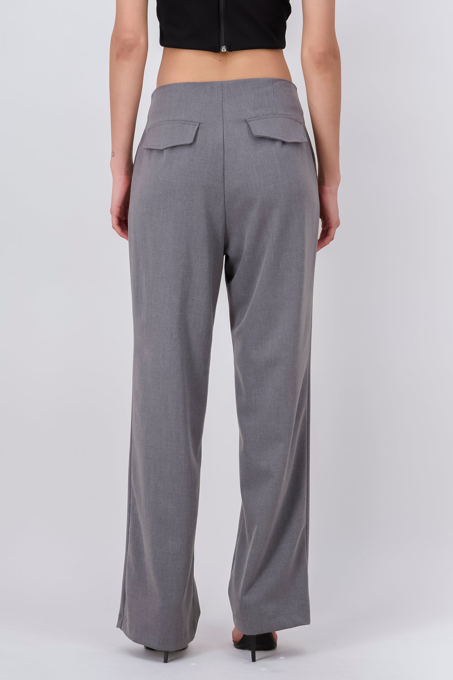 Pantalon Sastre con Flaps Atras Hypsters GRIS OBSCURO