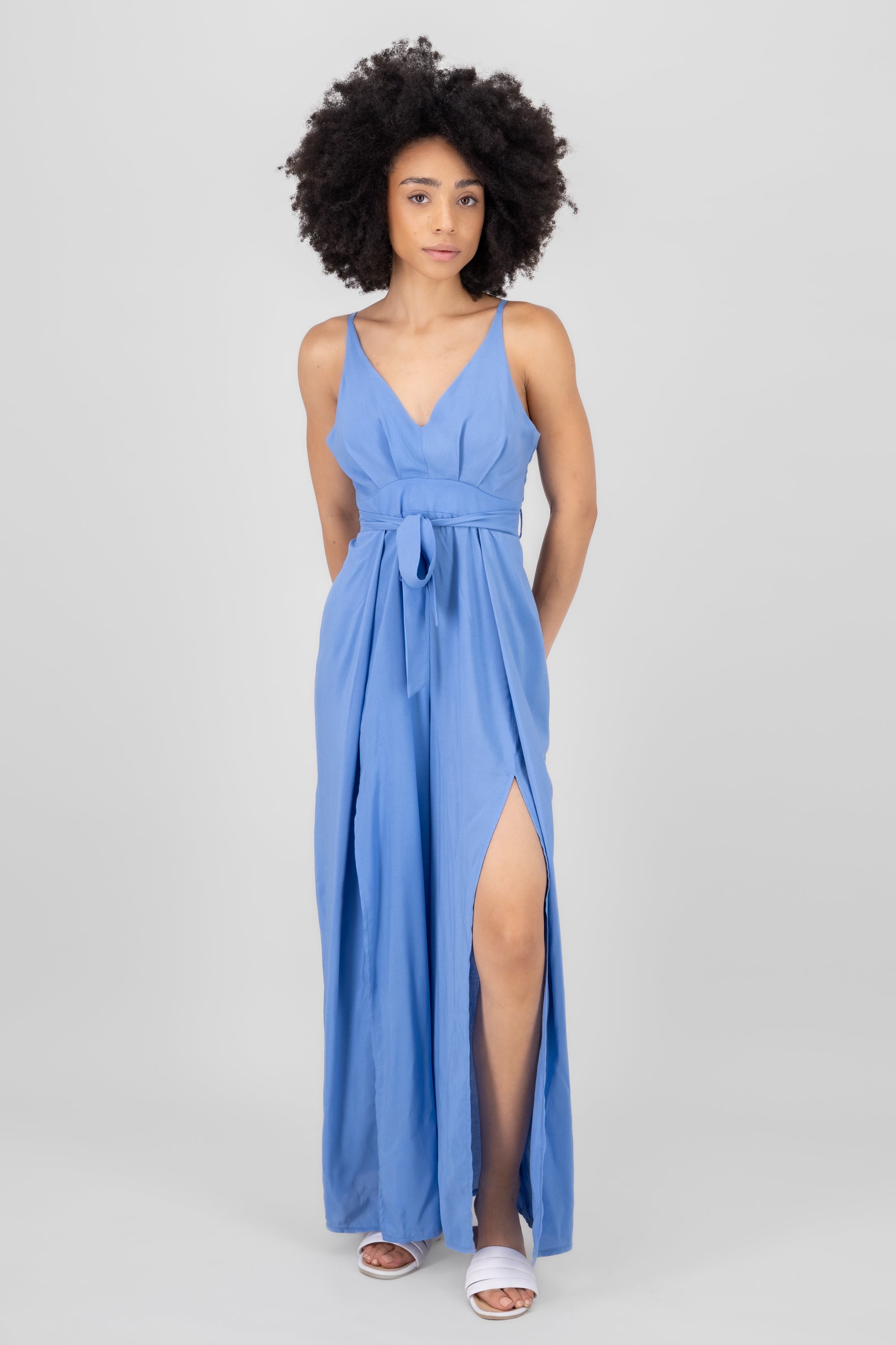 Jumpsuit Abertura Piernas AZUL CIELO