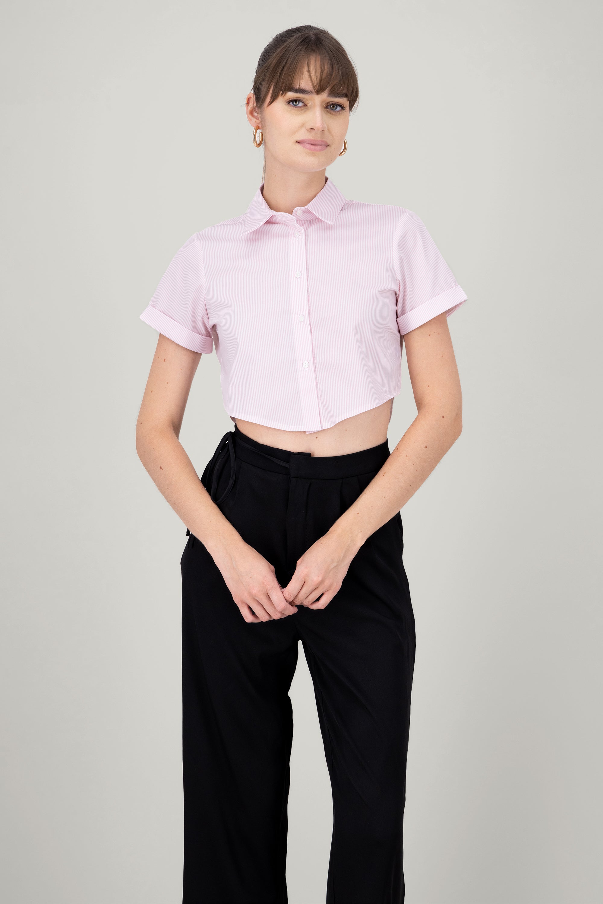 Short manga crap shirt Pastel pink