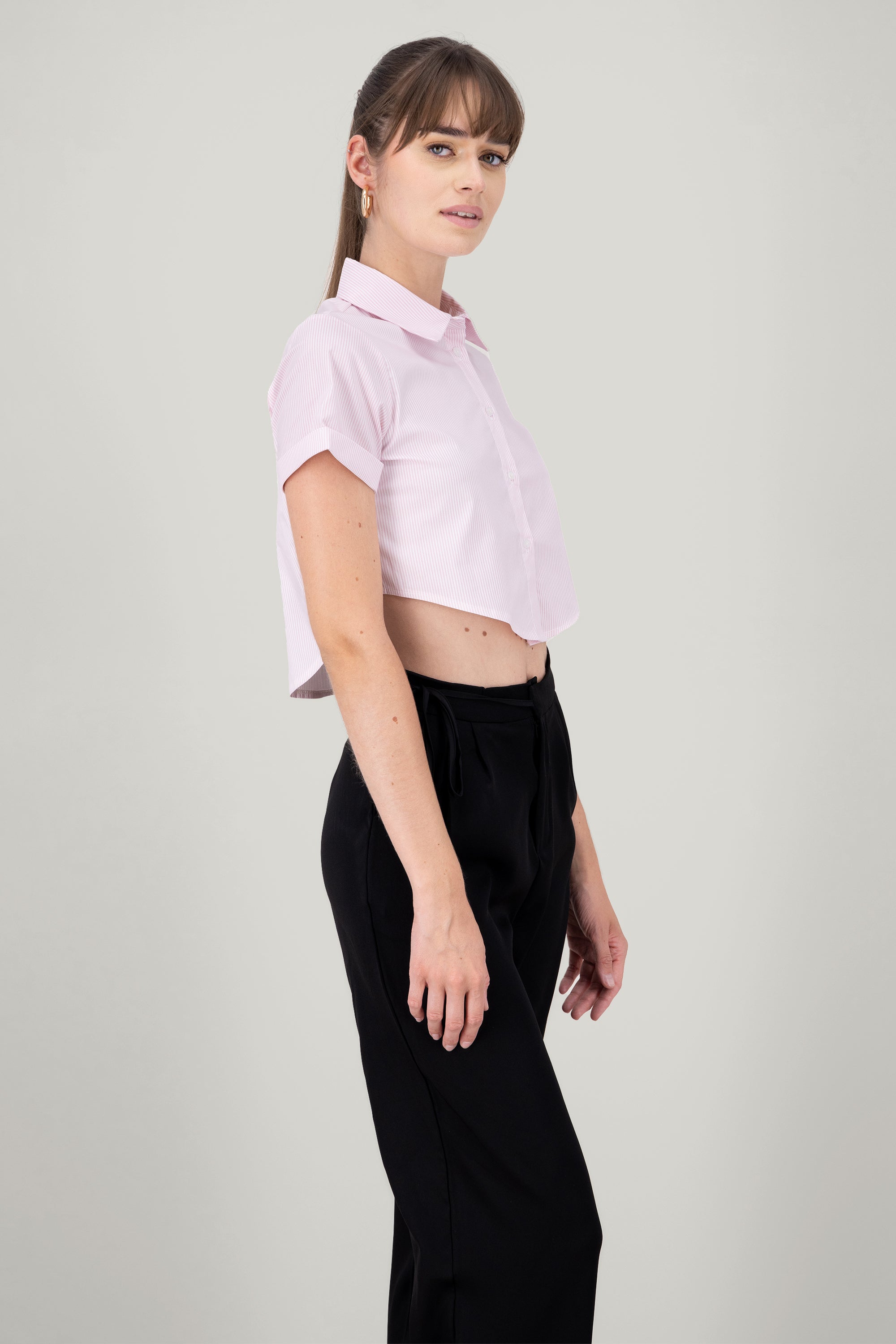 Short manga crap shirt Pastel pink