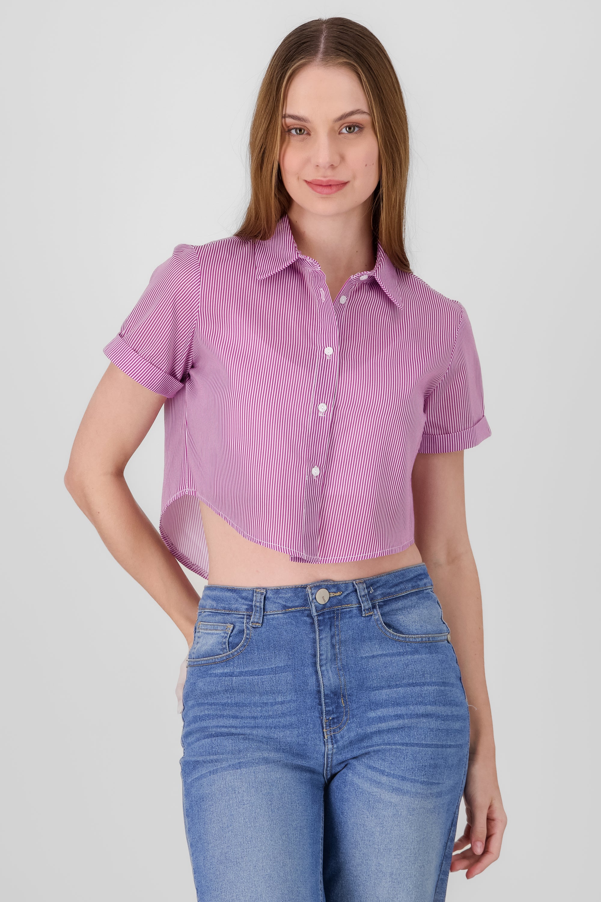 Short manga crap shirt MAGENTA