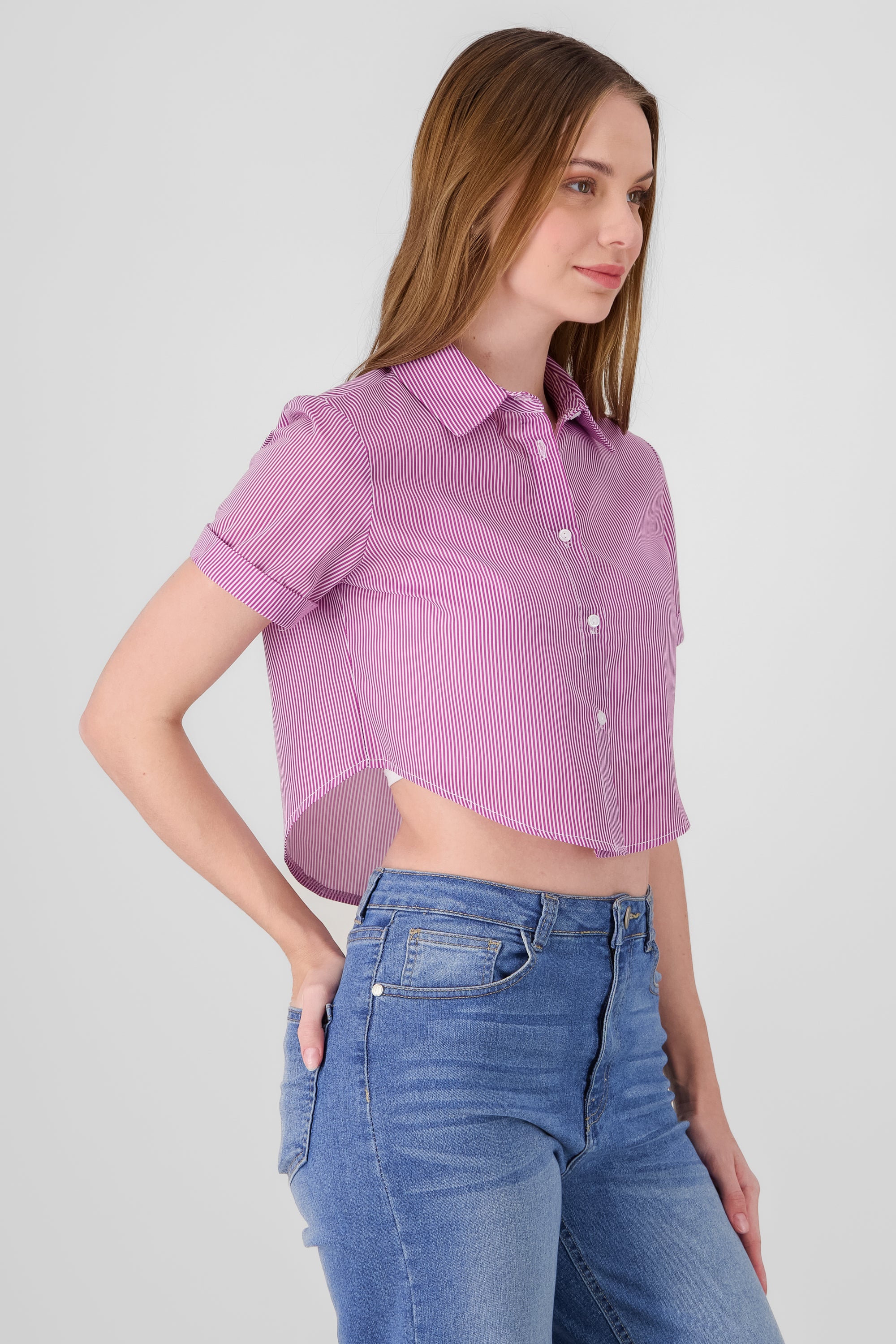 Short manga crap shirt MAGENTA