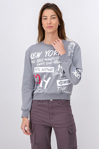 New York Witter Sweatshirt Dark gray