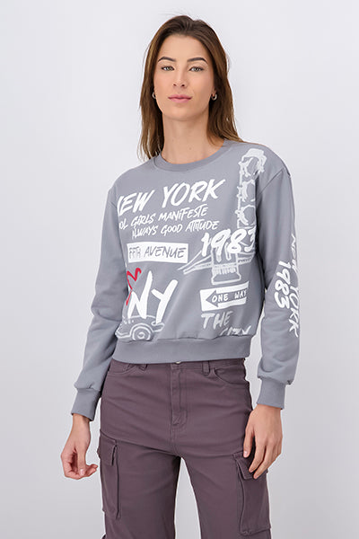 New York Witter Sweatshirt Dark gray