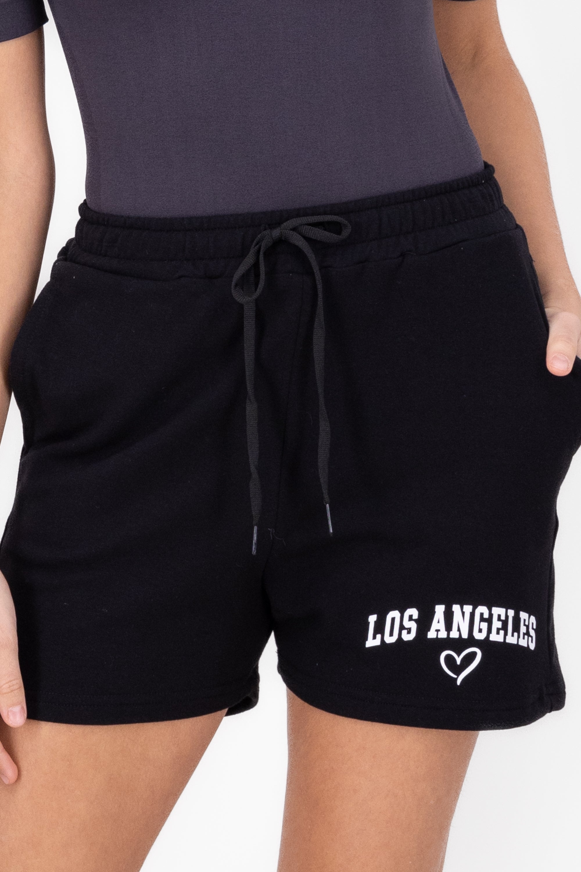 Short estampado Los Ángeles NEGRO