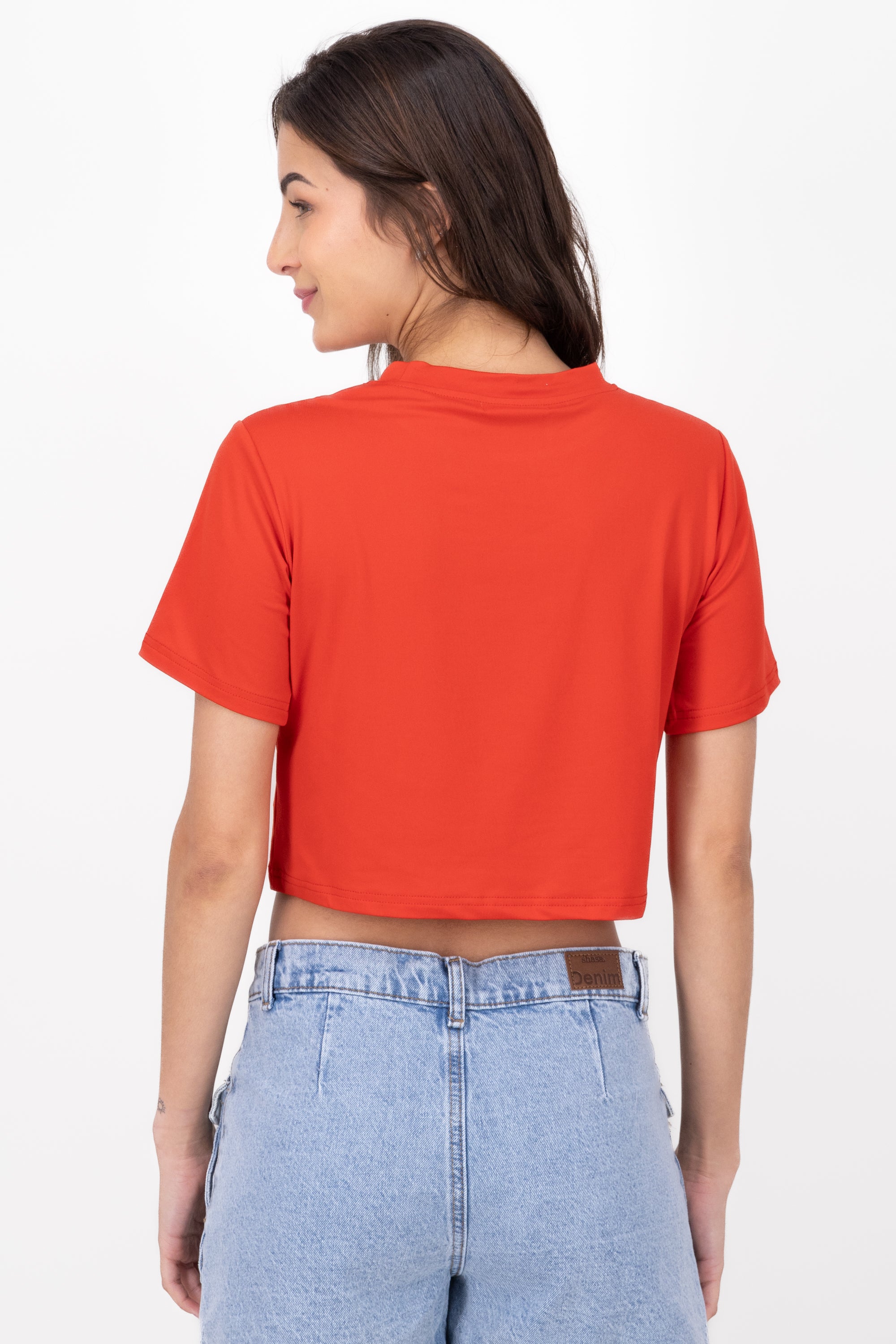 Playera Crop Nueva York ROJO COMBO