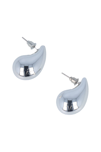 Gota metal earrings SILVER