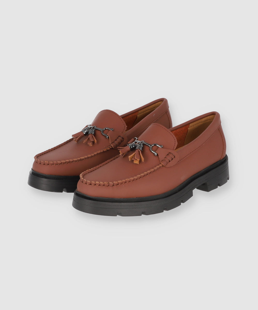 Moccasin Leather Detail Buckle SO