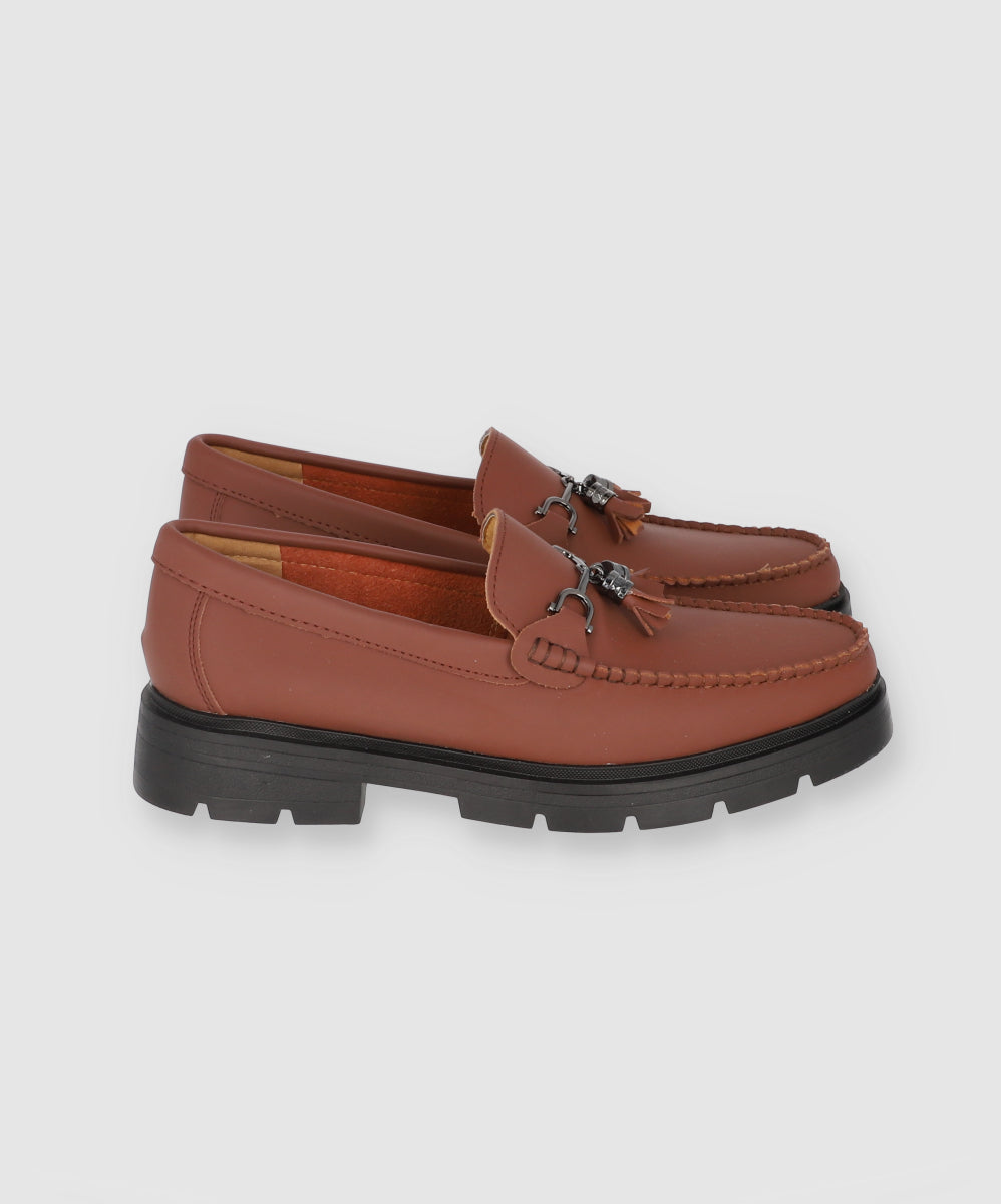 Moccasin Leather Detail Buckle SO