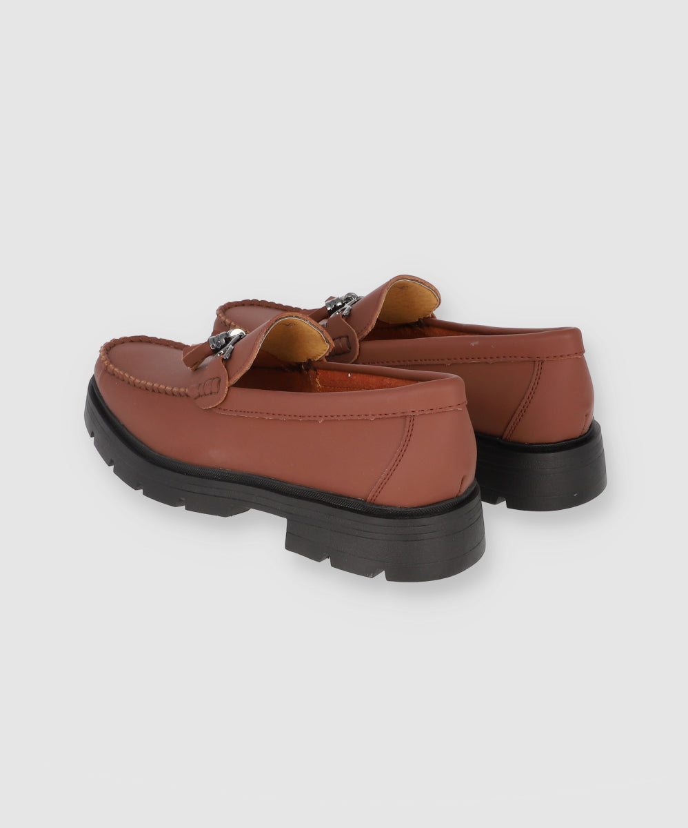 Moccasin Leather Detail Buckle SO