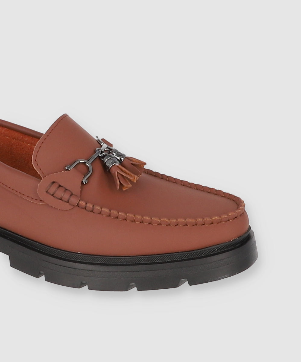 Moccasin Leather Detail Buckle SO