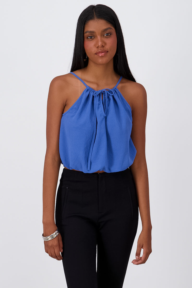 Top Halter Ligero AZUL