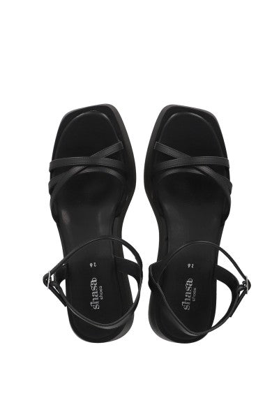 Sandal Cruzadas Multitarras Platform BLACK