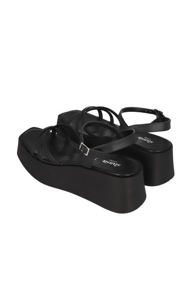 Sandal Cruzadas Multitarras Platform BLACK