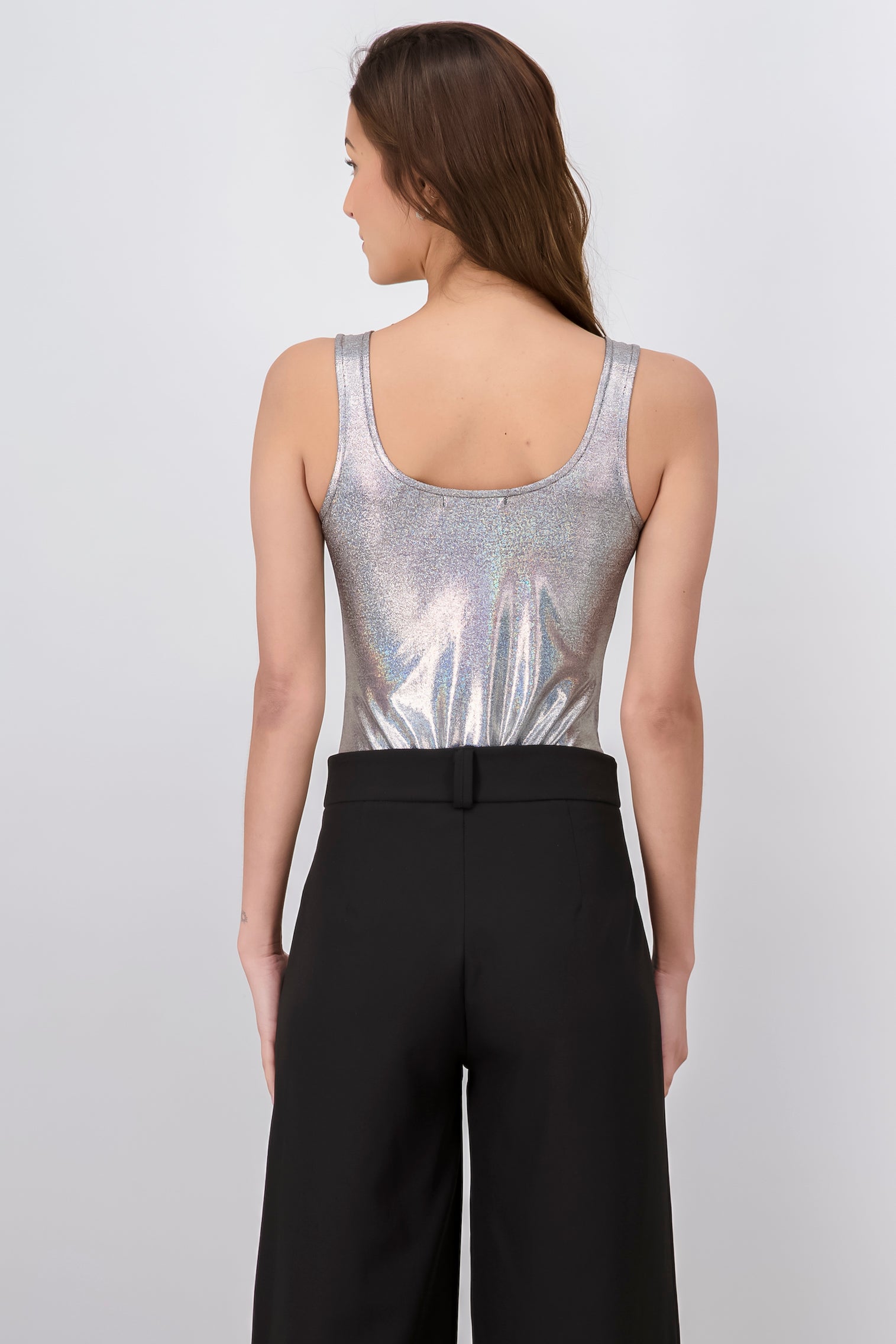 Metallized Bodysuit Sricberries SILVER