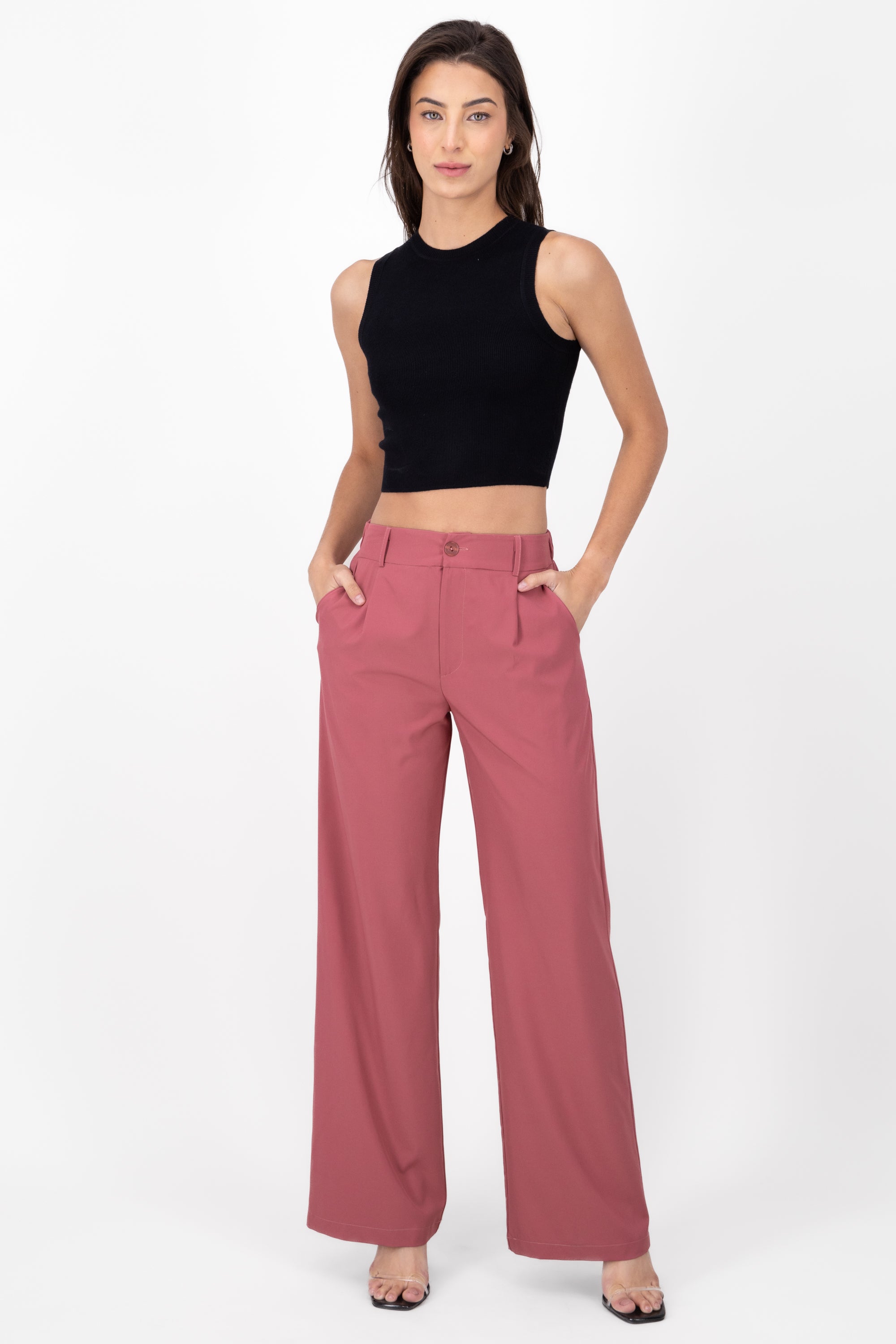 Straight pants tweezers pockets MALLOW