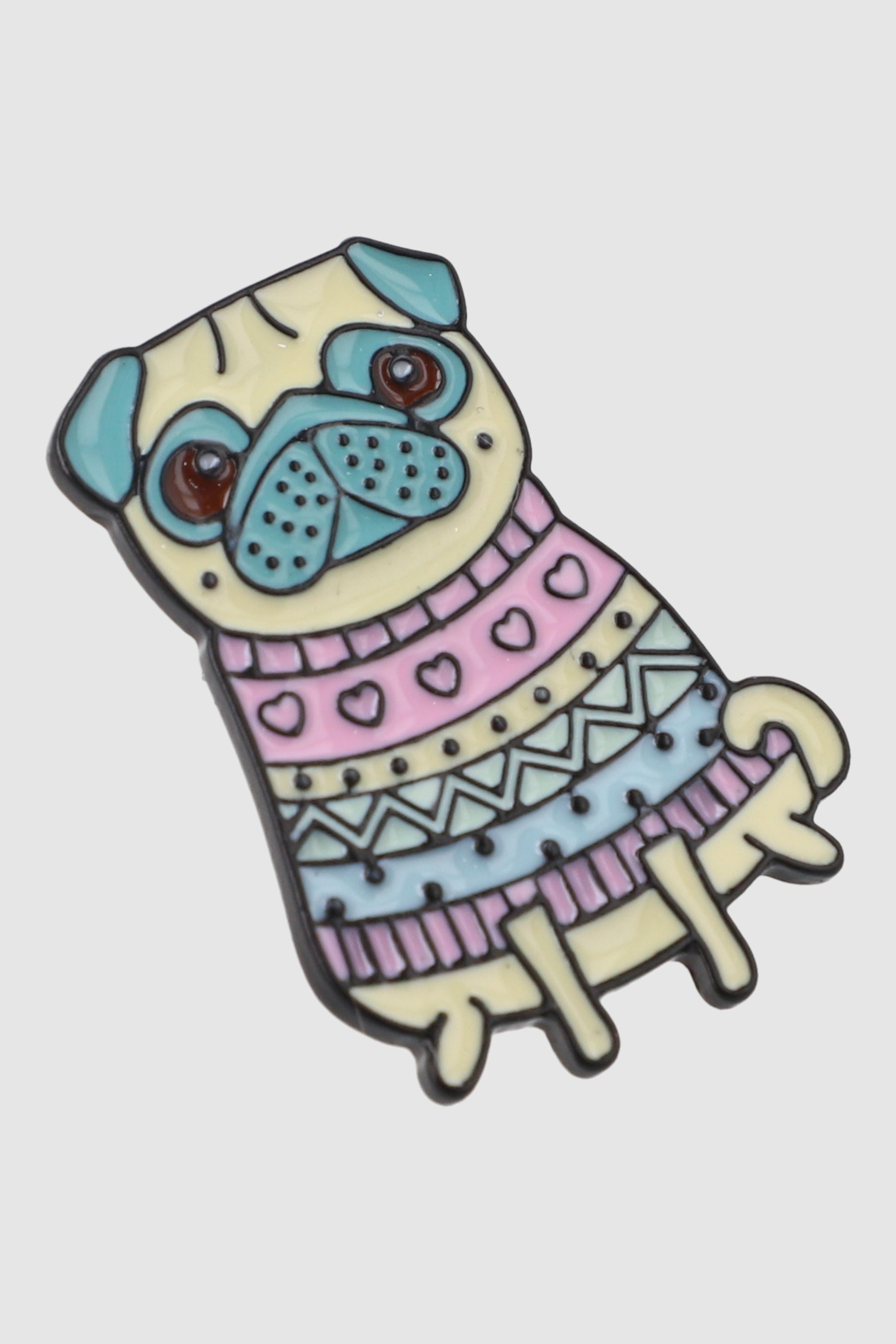 Pin Pug Con Sueter MULTICOLOR