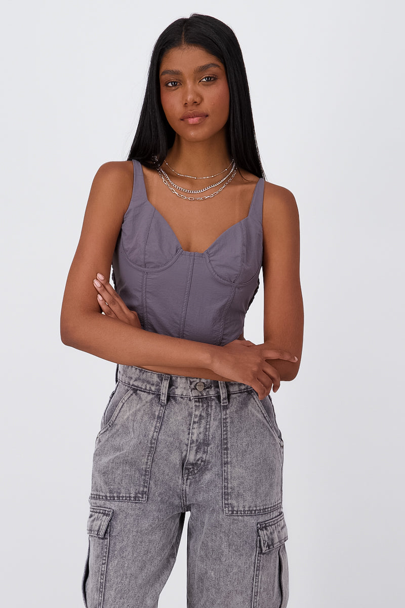 Corset Liso GRIS OBSCURO