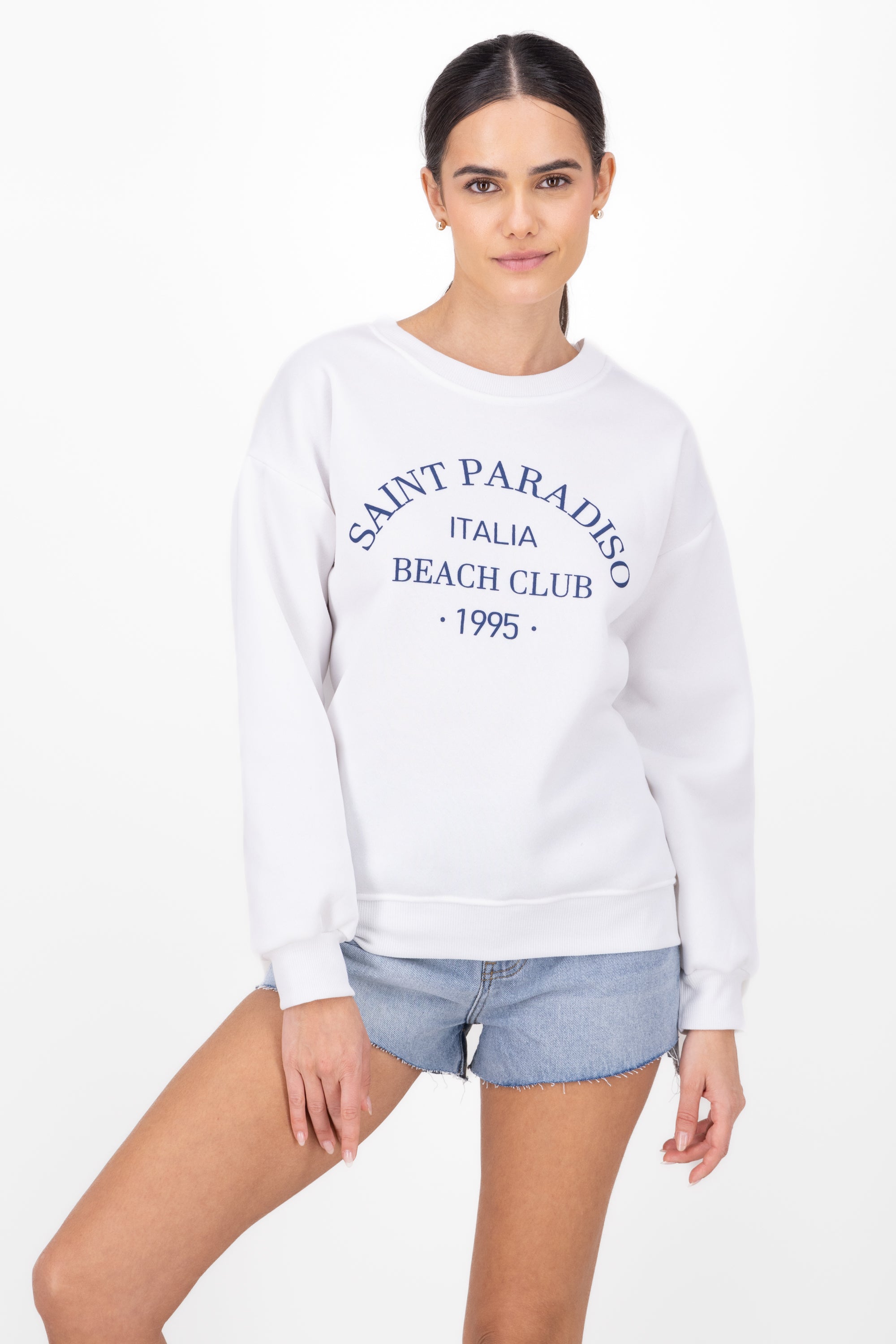 Saint Paradiso sweatshirt WHITE