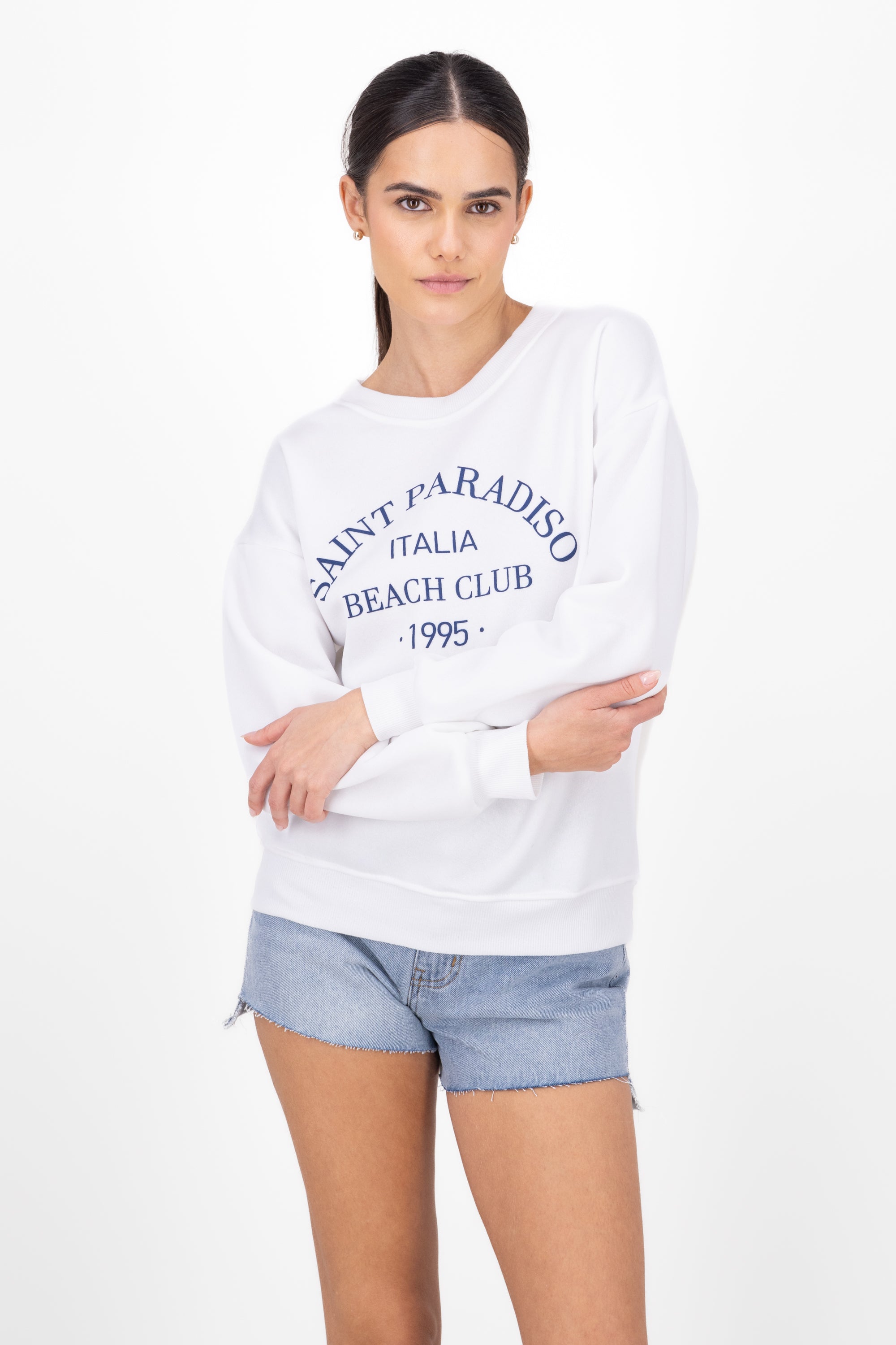 Saint Paradiso sweatshirt WHITE