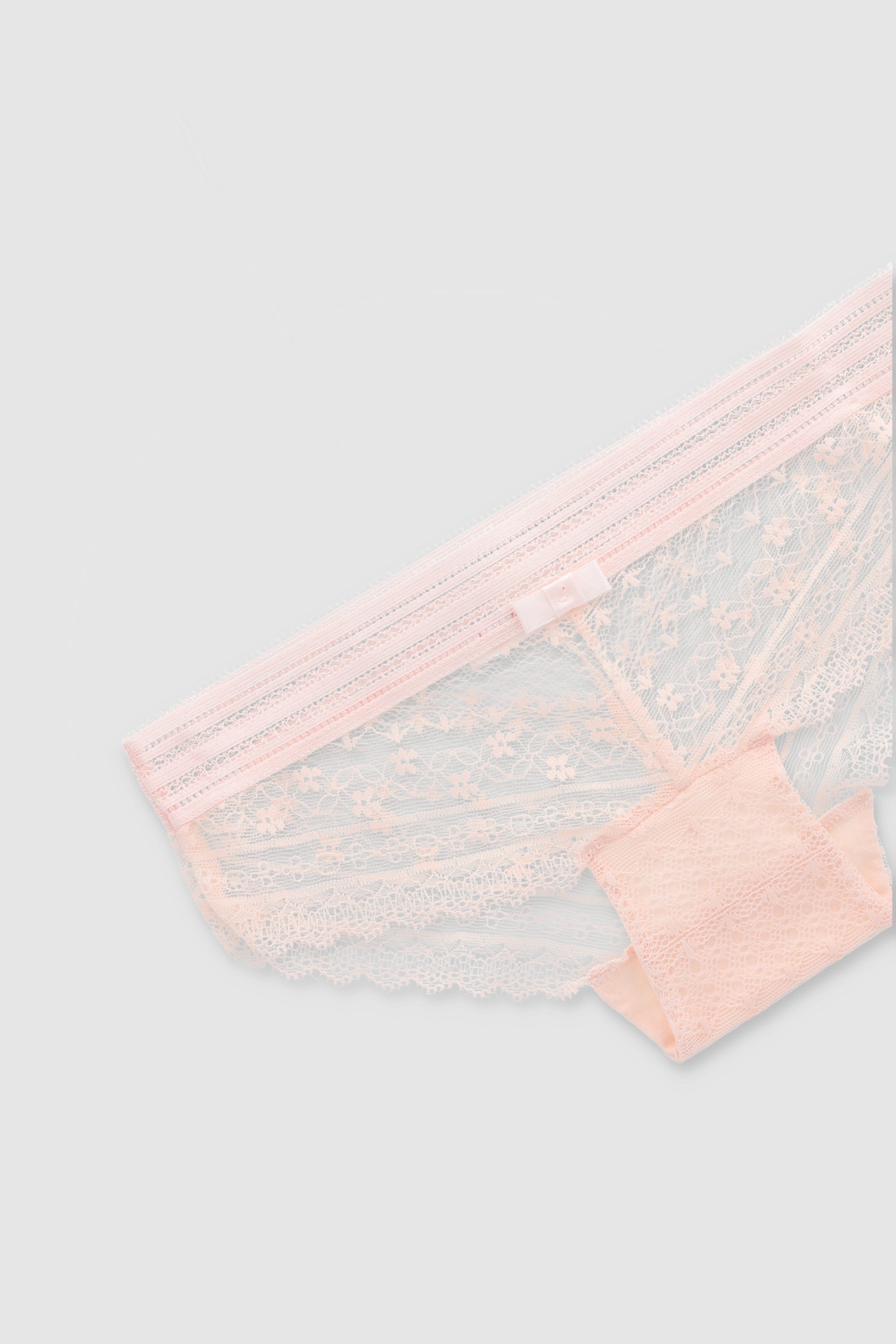 Bikini florecitas encaje PALO DE ROSA