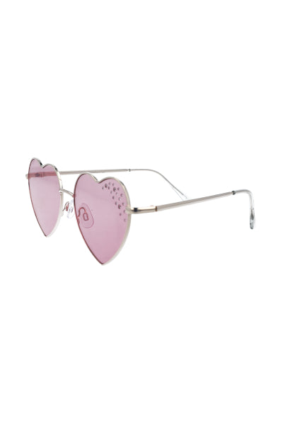 SOL heart glasses shine PINK