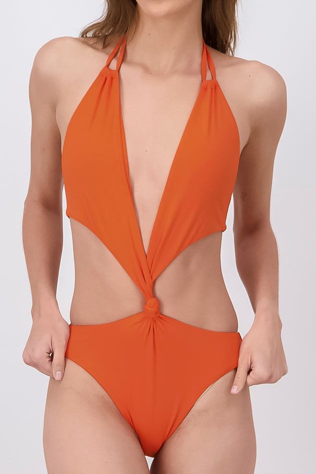 Bathroom with knot at waist and cutting ORANGE