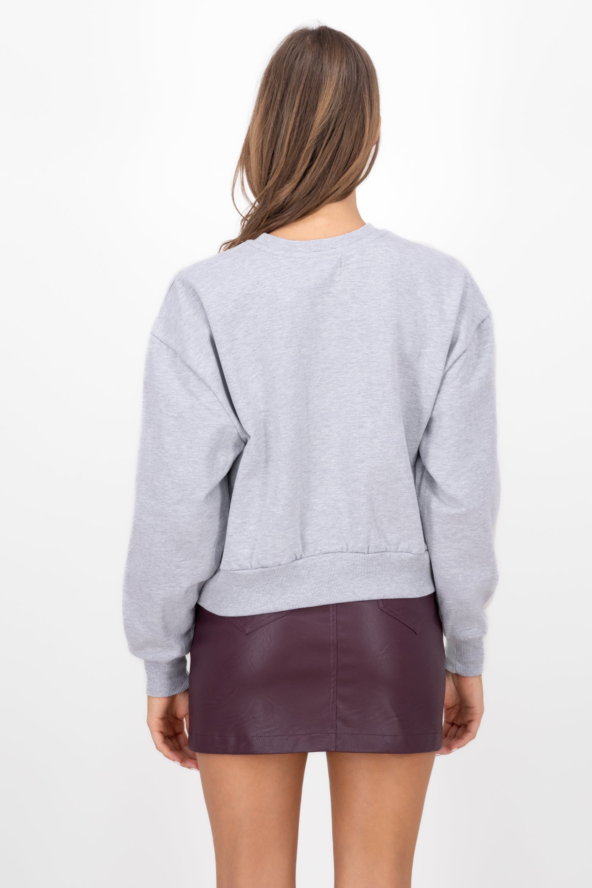 MAINE HYPSTER CROP Sweatshirt GREY