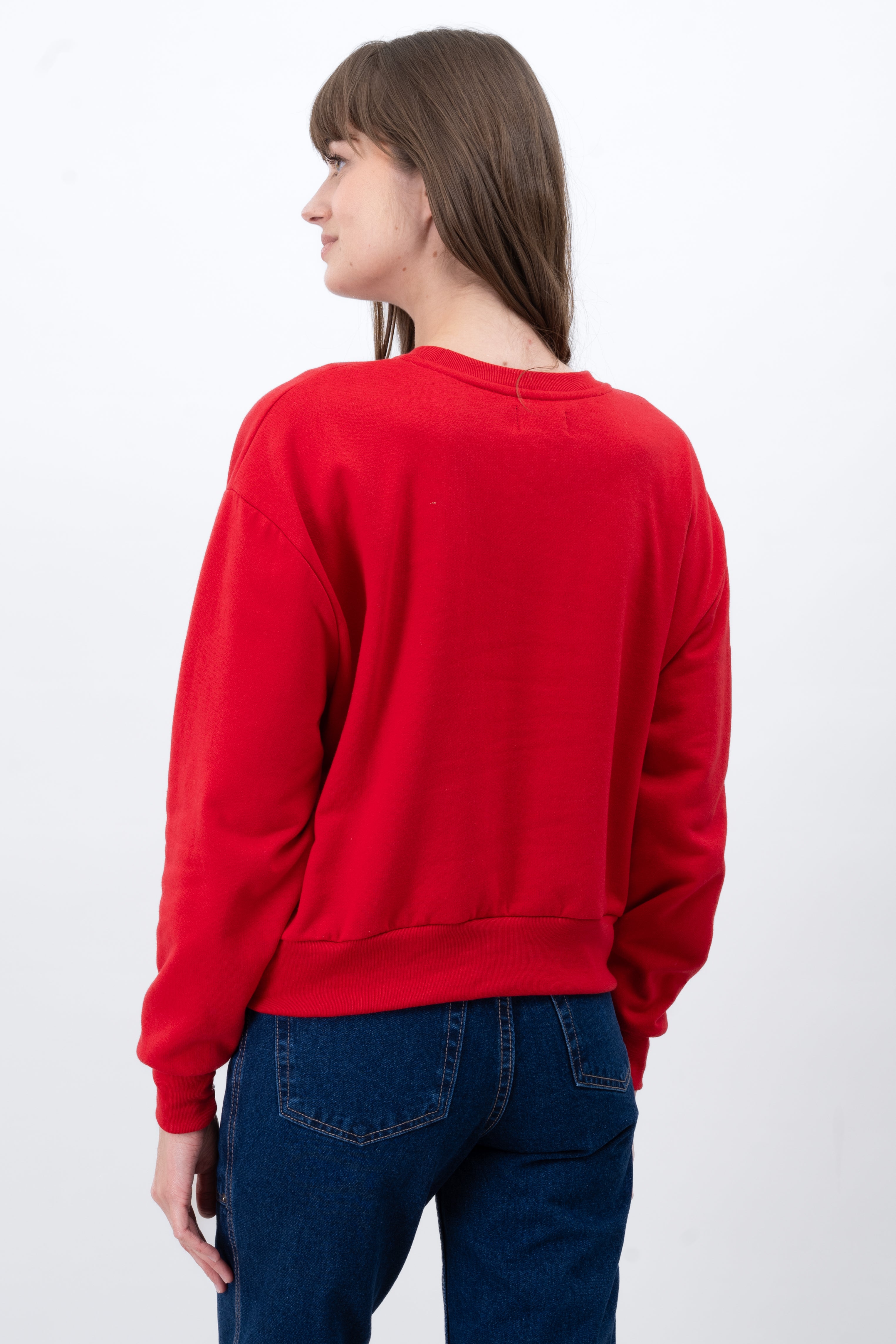 MAINE HYPSTER CROP Sweatshirt Combo red